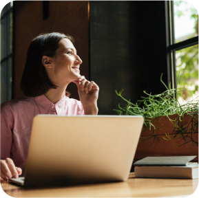 Freelancer working remotely